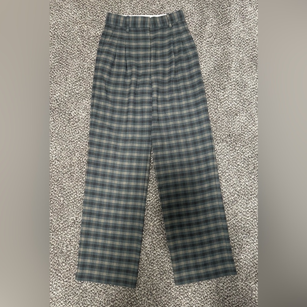 Wilfred Effortless Plaid Pants Size 2 Reg